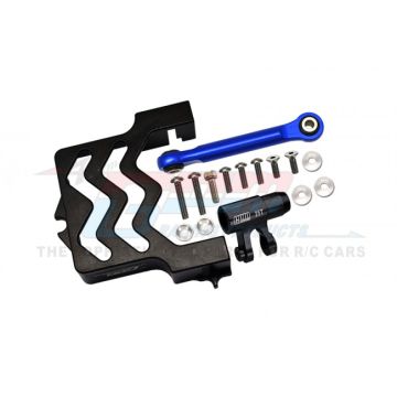GPM Racing Traxxas X-Maxx, Aluminium Servo Mount, Tie Rod, 25T Servo Horn (TXM024N-BK)