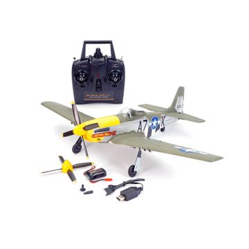 Volantex P-51D Mustang Green 4CH 500mm Brushless W/Gyro RTF (V768-2)
