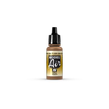 AV Vallejo Model Air 17ml - US Flat Brown (VAL026)