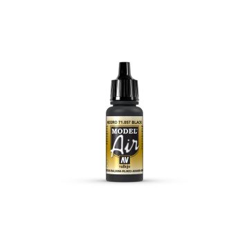 AV Vallejo Model Air 17ml - Black (VAL057)