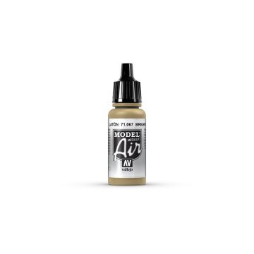 AV Vallejo Model Air 17ml - Bright Brass (Metallic) (VAL067)