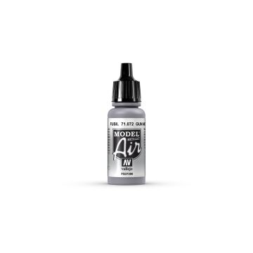 AV Vallejo Model Air 17ml - Gun Metal (Metallic) (VAL072)