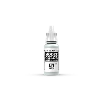 AV Vallejo Model Color 17ml - Metallic Silver (VAL997)