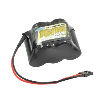 Voltz 1600mAh 6.0V NiMH RX Hump Battery W/ JR Plug (VZ0112)