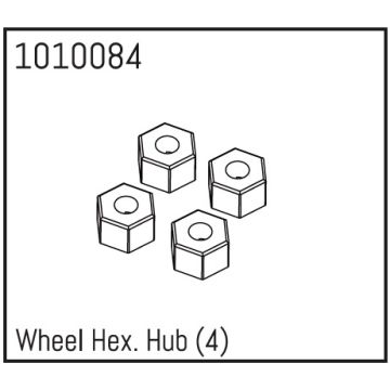 Absima Wheel Hex (4)