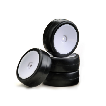 Absima Wheel Set Onroad "Disc / Slick" White 1:10 (4) (AB2510007)