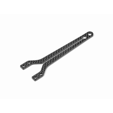 Xray X4 Graphite Upper Deck - Split Front - 2.0mm (XR301072)