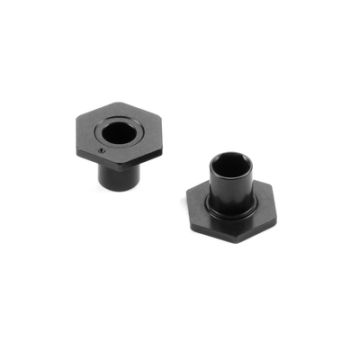 Xray X4 Alu Wheel Hub - Spring Clip - Offset +0.5mm - Swiss 7075 T6 (2) (XR305359)