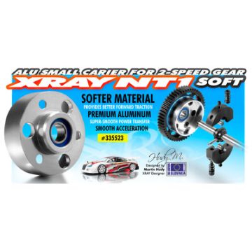 Xray Alu Small Carrier For 2-Speed Gear (2Nd) + Ball-Bearing - Soft (XR335523)