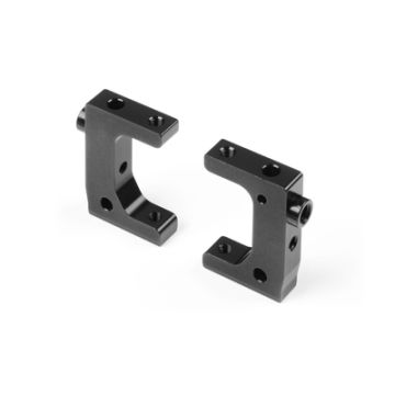 Xray Alu Radio Plate Mount - Black - Swiss 7075 T6 (2) (XR346234)