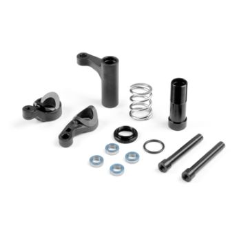 Xray Servo Saver For Semi-Split Bulkhead - Graphite - Set (XR352508)