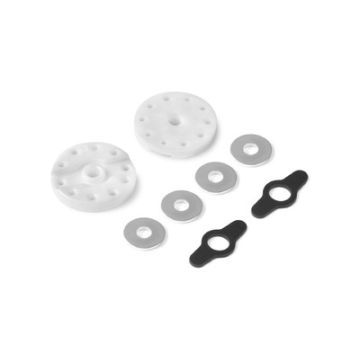 Xray 2-Way Flow Delrin Shock Piston 8-H. (1.3mm) & 2-H. (1.2mm) (2) (XR358031)