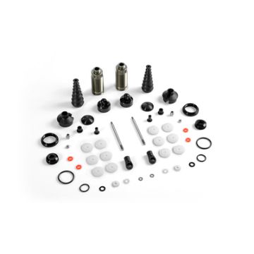 Xray XB8'16 Rear Shock Absorbers + Boots Complete Set - V2 (2) (XR358206)
