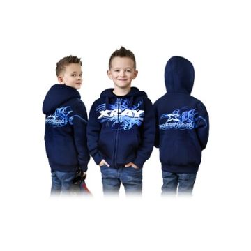 Xray Xray Junior Sweater Hooded With Zipper - Blue (M) (XR395601M)