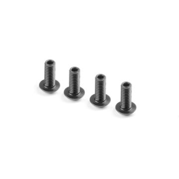 Xray Hex Screw Sh M4X10 With Hex From Bottom  (4) (XR902409)