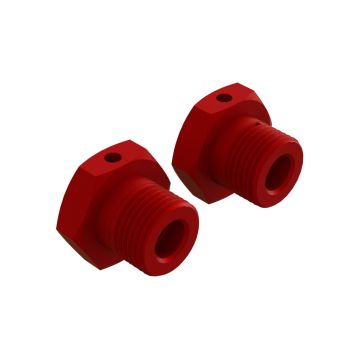 Arrma Aluminum Wheel Hex 17mm Red (2) (Z-AR310904)