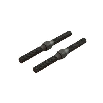 Arrma Steel Turnbuckle M4x48mm Black (2) (Z-AR330542)