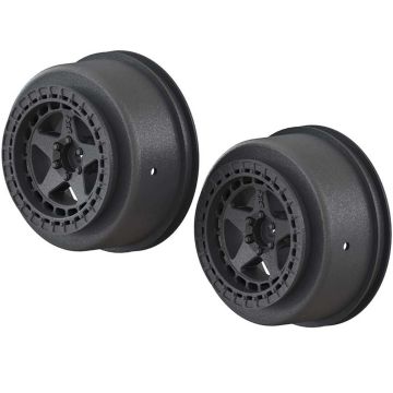 Arrma SC 2.2/3.0 Wheel 14mm Hex Black (2) (Z-AR510096)