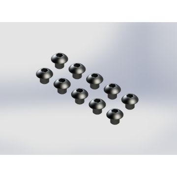 Arrma Button Head Hex Machine Screw 3x3mm (10) (Z-AR721303)
