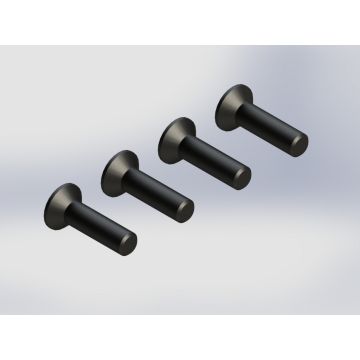 Arrma Flt Head Hex Machine Screw 4x15mm 4x4 (4) (Z-AR722415)