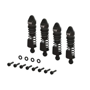 Arrma Aluminum Shock Set, 58mm Length, 2000cSt Oil (4), Gunmetal: (Z-ARA-1560)