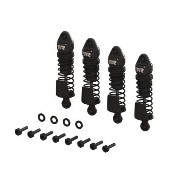 Arrma Aluminum Shock Set, 58mm Length, 1000 cSt Oil (4), Black: Mojave Grom (Z-ARA-1567)
