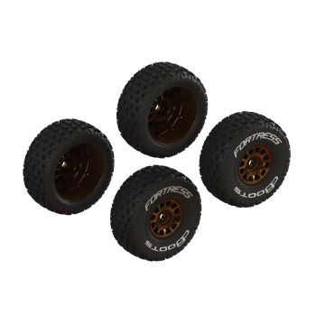 Arrma dBoots 'FORTRESS' Glued Tire Set, Bronze (2 Pairs) (Z-ARA-2024)