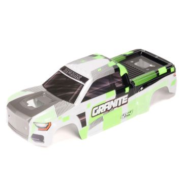 Arrma 1/10 Clipless Painted Decaled Body, Green: GRANITE 4X4 (Z-ARA-2245)