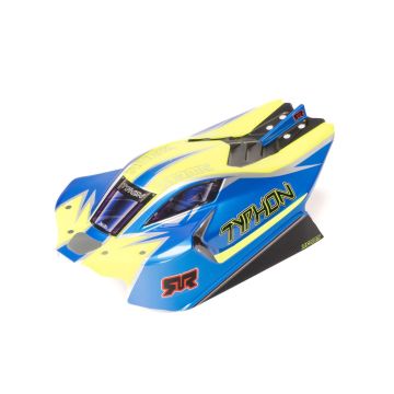 Arrma 1/8 Clipless Painted Decaled Body, Blue: TYPHON 4X4 (Z-ARA-2249)