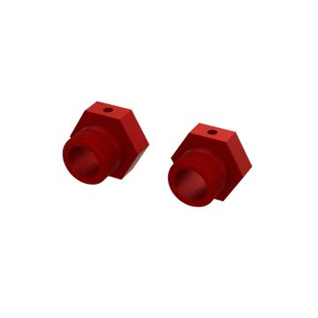 Arrma Aluminum Wheel Hex 24mm (Red) (2) (Z-ARA310928)