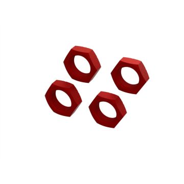 Arrma Aluminum Wheel Nut 24mm (Red) (4) (Z-ARA310929)