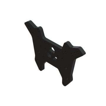 Arrma Front Shock Tower, Aluminum, Black (Z-ARA320686)