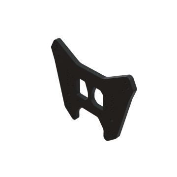 Arrma Rear Shock Tower, Aluminum, Black (Z-ARA320687)