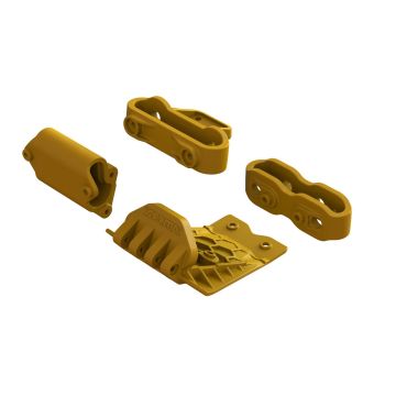 Arrma Lower Skid And Bumper Mount Set - Orange (Z-ARA320795)