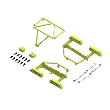 Arrma Desert Truck Body Roll Cage Set, Yellow: GROM (Z-ARA320819)