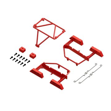 Arrma Desert Truck Body Roll Cage Set, Red: GROM (Z-ARA320820)