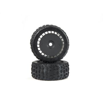 Arrma dBoots Katar T Belted 6S Tire Set Glued (Blk) (2) (Z-ARA550097)