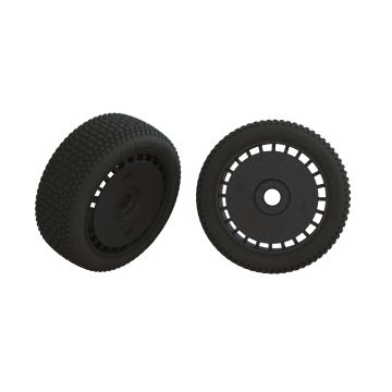 Arrma dBoots Exabyte Glued Tire Set, Black (2) (Z-ARA550098)
