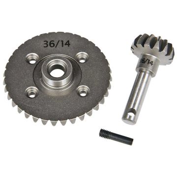 Axial Heavy Duty Bevel Gear Set 36T/14T (Z-AX30401)