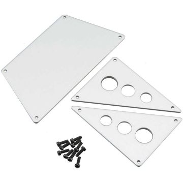 Axial Front Skid Plates Alum Silver (Z-AX30530)