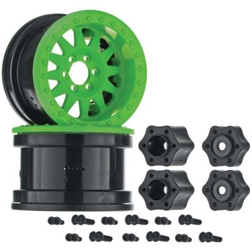 Axial 2.2 Method Beadlock Wheel IFD Green (2) (Z-AX31363)