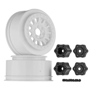 Axial 2.2 3.3 Method 105 Wheel 41mm White (2) (Z-AX31371)