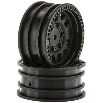 Axial 1.9 Wheels KMC XD Machete Crawl Black (2) (Z-AX31587)