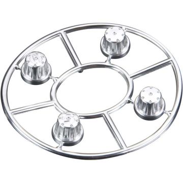 Axial Hub Cover Set Satin Chrome (4) (Z-AX8080)