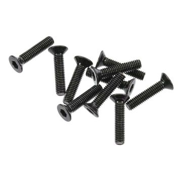 Axial Flat Head Screw M2.6x12mm Black (10) (Z-AXA0055)