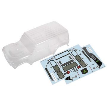 Axial 2019 Jeep JLU CRC Body, Clear & Precut: SCX24 (Z-AXI200000)