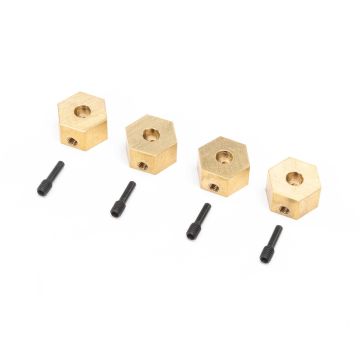 Axial Hex Hubs, Brass (7g): UTB18 (4) (Z-AXI312005)