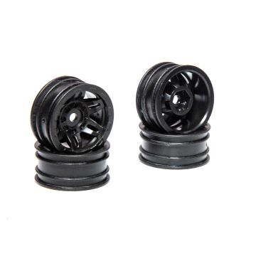 Axial 1.0 Rockster Wheels Black (4pcs): SCX24 (Z-AXI40002)