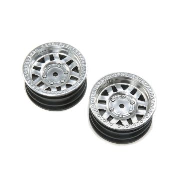 Axial 1.9 KMC Machete Wheel - Satin Silver (2pcs) (Z-AXI43001)