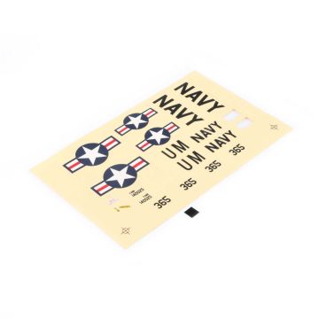 Hobbyzone Decal Sheet: T-28 Trojan S (Z-HBZ5604)